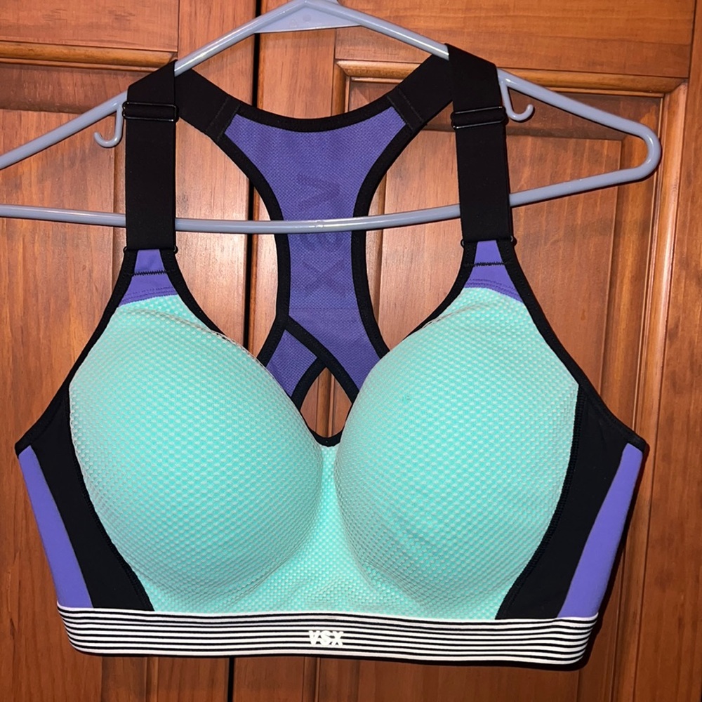 36 D VSX blue/purple sports bra